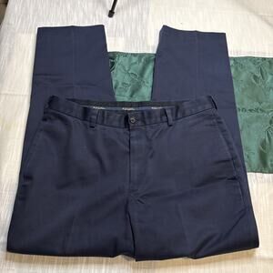 Brooks Brothers Men’s Pants 35x30 (35x28) Blue Flat Advantage Chino Clark